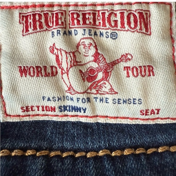 🔥 TRUE RELIGION Women’s Low-Rise Distressed Skinny Jeans - Size 27 🔥 - Picture 11 of 14